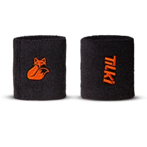 Muñequera Corta Algodón Basic Terry Tilki (Gris/Naranja)