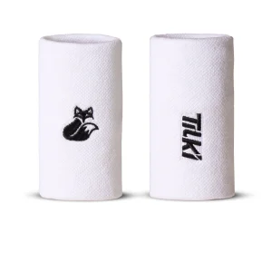 Muñequera Larga Algodón Basic Terry Tilki (Blanca/Negra)