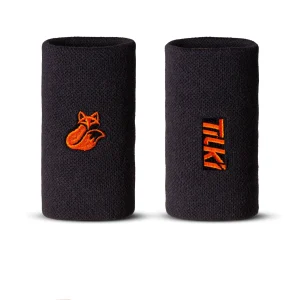 Muñequera Larga Algodón Basic Terry Tilki(Gris/Naranja)
